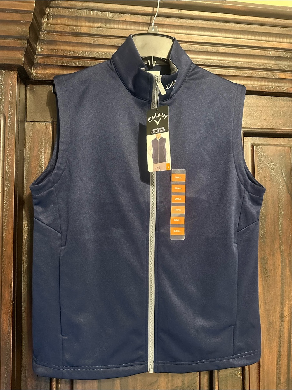 Callaway Men's Navy Full-Zip Golf Vest